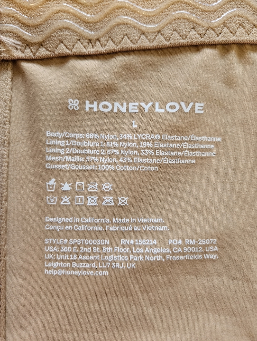 NWT Honeylove SuperPower Short Shapewear Size L - Picture 5 of 12
